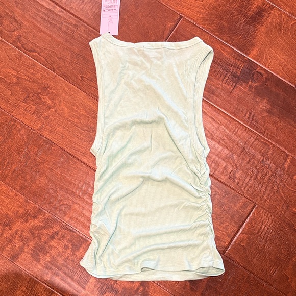 wild fable Mint Ribbed Shell-Embroidered Tank Top - Picture 2 of 5